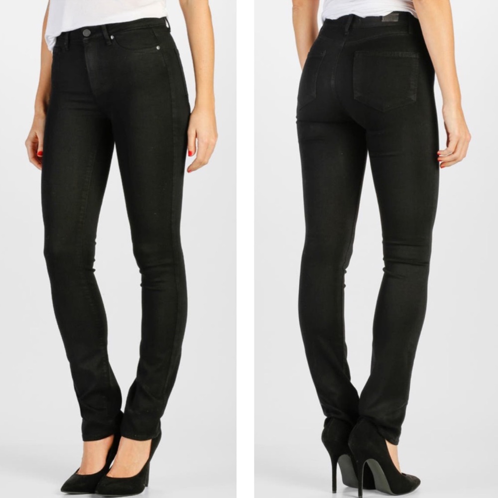 PAIGE Hoxton High Waist Straight Leg Jeans - Picture 1 of 6